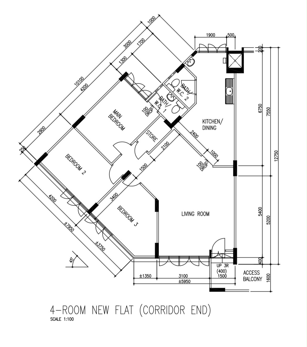 222 Serangoon Ave 4 Floor Plan 222 Serangoon Ave 4 Floor Plan