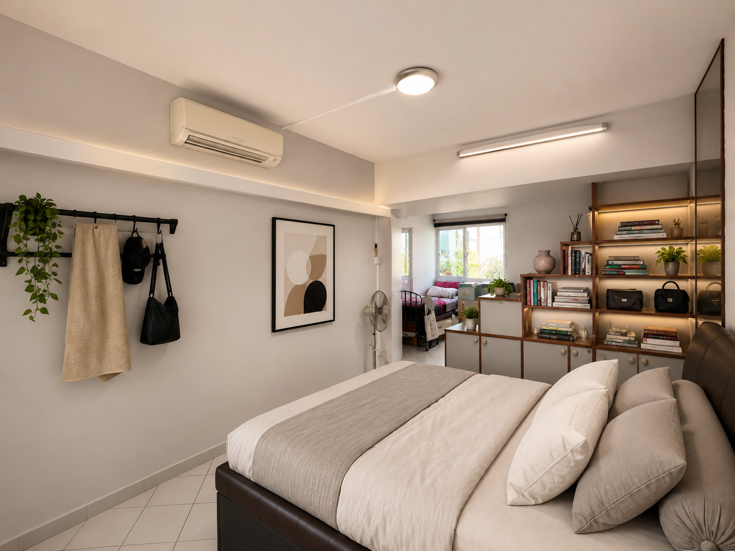 Master bedroom after AI Staging Master bedroom after AI Staging